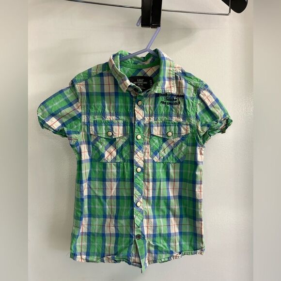 NWOT L.O.G.G. Surfer Button up shirt Size 4-5Y - Picture 1 of 7